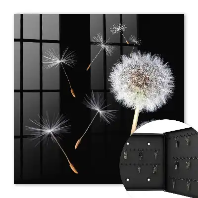 Key cabinet Delicate dandelions without a dot