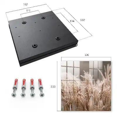 Decorative key box Frosty grass in warm shades