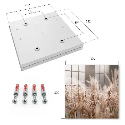 Decorative key box Frosty grass in warm shades