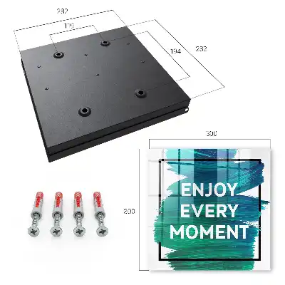 Wall mounted key cabinet Daily text inspiration