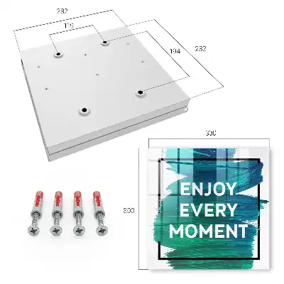 Wall mounted key cabinet Daily text inspiration