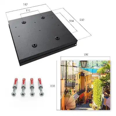 Key box for home A colorful town with houses