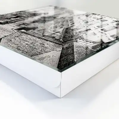 Decorative key box Urban charm surrounded by tenement houses