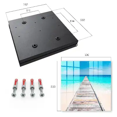 Wall mounted key box The sea haven of the turquoise ocean