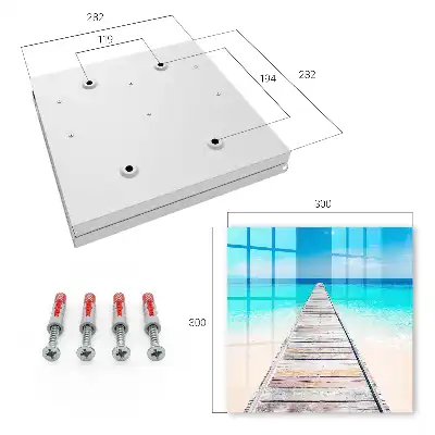 Wall mounted key box The sea haven of the turquoise ocean