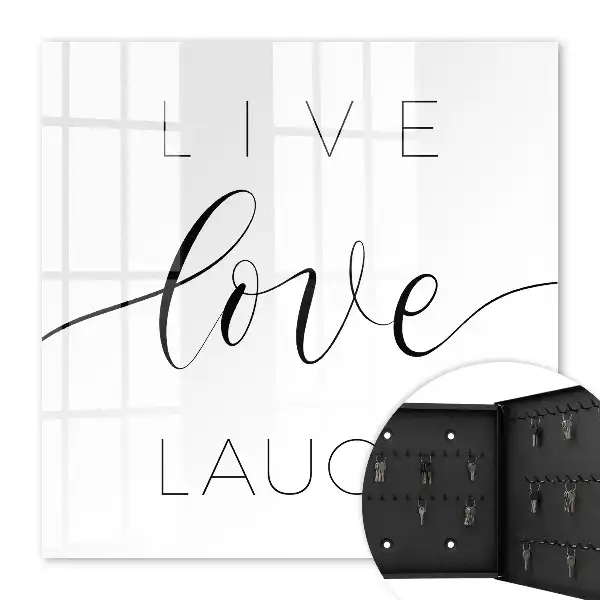 Key box for home Motivational quotes in a minimalist style