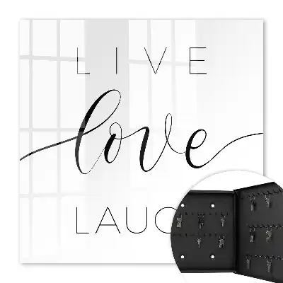 Key box for home Motivational quotes in a minimalist style
