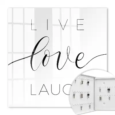 Key box for home Motivational quotes in a minimalist style