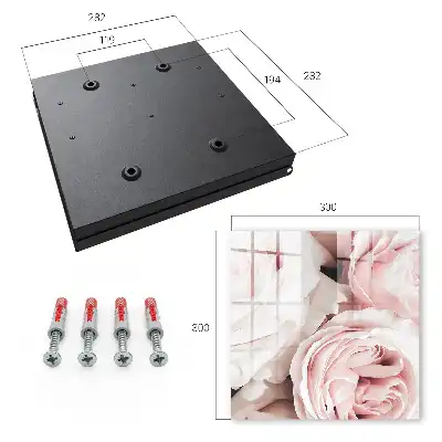 Wall mounted key cabinet Pastel shades of pink