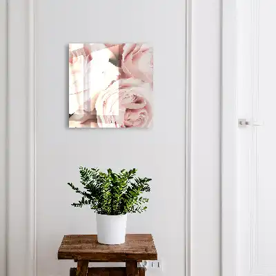 Wall mounted key cabinet Pastel shades of pink