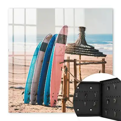Key cabinet Beach surfboards blue sky