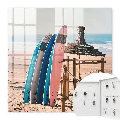 Key cabinet Beach surfboards blue sky