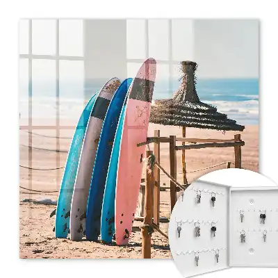Key cabinet Beach surfboards blue sky