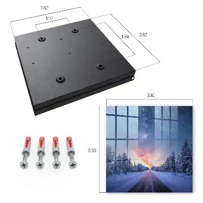 Key box for home Stars over the road in the winter forest