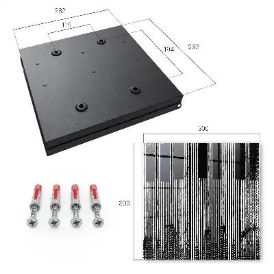 Decorative key box Geometric lines in black and white colors