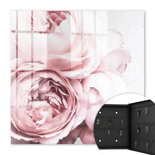 Wall mounted key cabinet Pink beauty full of elegance