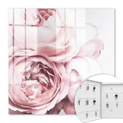 Wall mounted key cabinet Pink beauty full of elegance