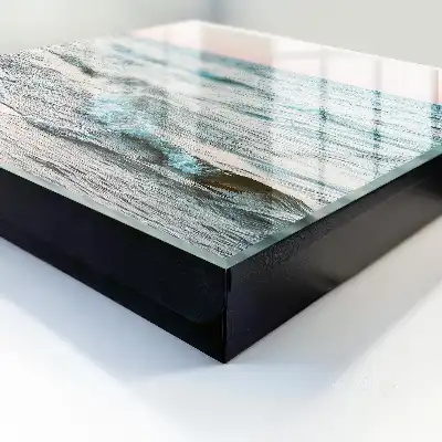 Wall mounted key box Sea waves at sunset