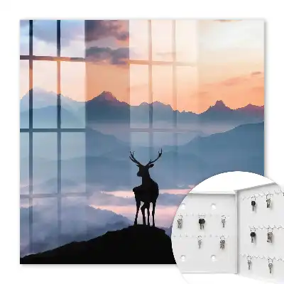 Key box for home The mountain harmony of the dawn mountains