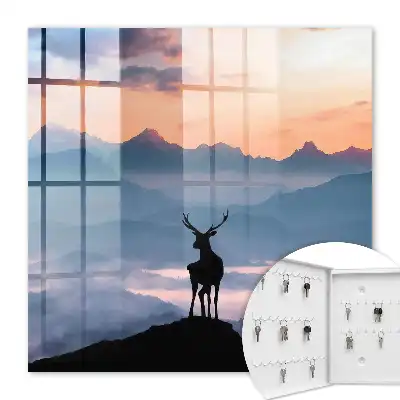 Key box for home The mountain harmony of the dawn mountains