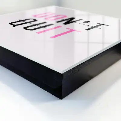 Wall mounted key cabinet Typography that motivates contrasting colors