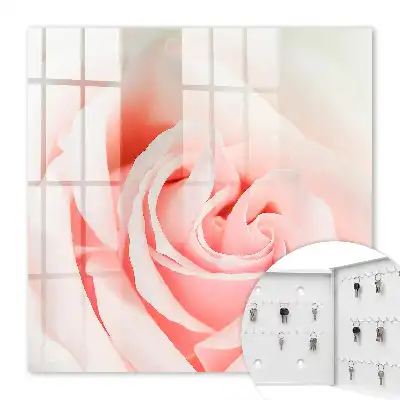 Key box for home Romantic rose in pastel shades