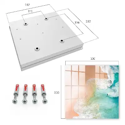 Decorative key box Turquoise beach waves of movement