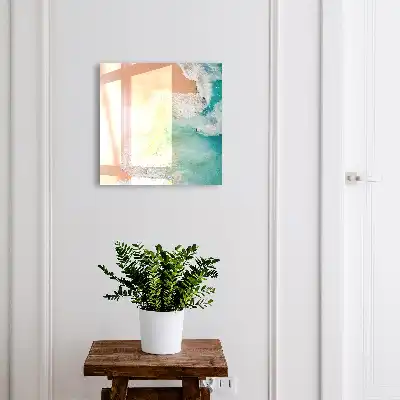 Decorative key box Turquoise beach waves of movement