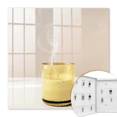Key cabinet Glass peace with smoke content