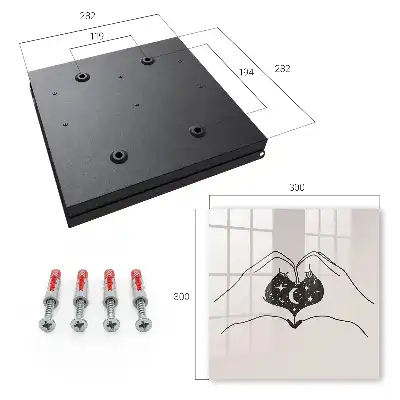 Decorative key box Minimalist heart space