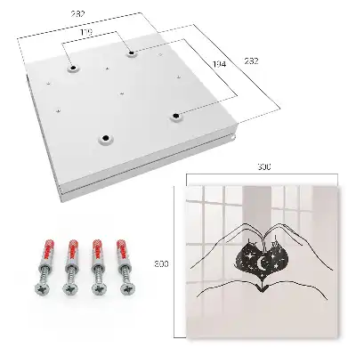 Decorative key box Minimalist heart space