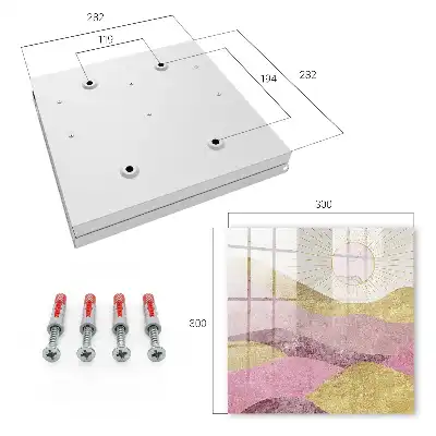Wall mounted key cabinet Waves, rays of the sun