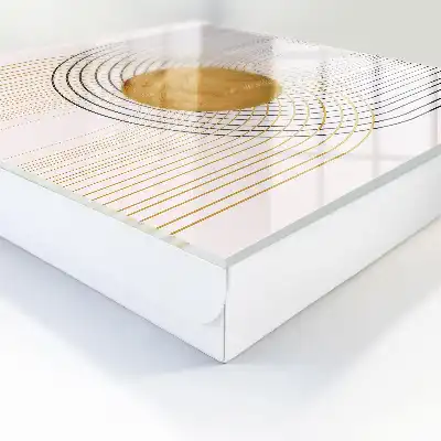 Wall mounted key box Circles and lines with shapes