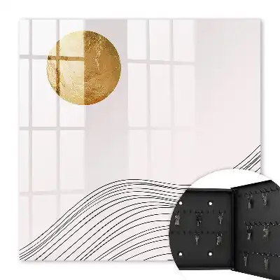 Key box for home Waves and a light circle in the background