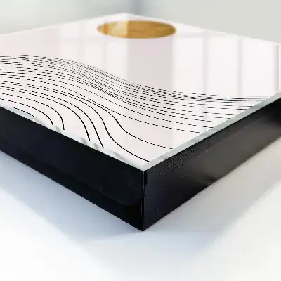 Key box for home Waves and a light circle in the background