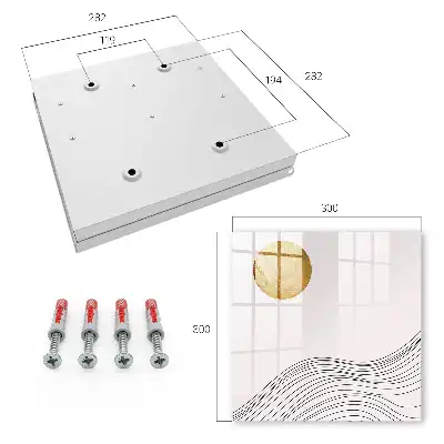 Key box for home Waves and a light circle in the background