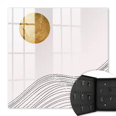 Key box for home Waves and a light circle in the background