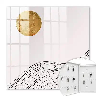 Key box for home Waves and a light circle in the background