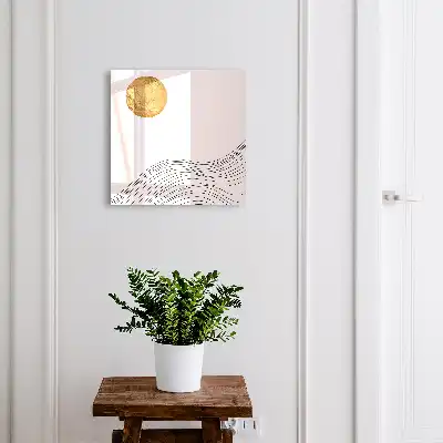 Key box for home Waves and a light circle in the background