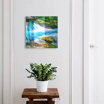 Key cabinet A calm river among greenery