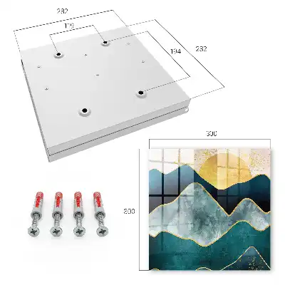Key box for home Mountain abstraction peaks sun