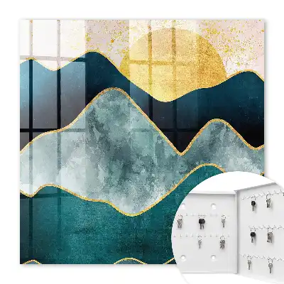 Key box for home Mountain abstraction peaks sun
