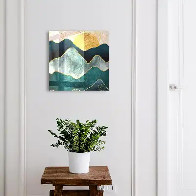 Key box for home Mountain abstraction peaks sun