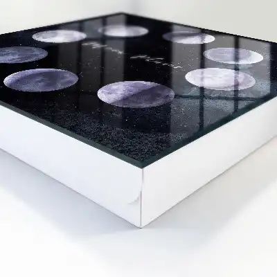 Key box for home Moon phases in the background with stars