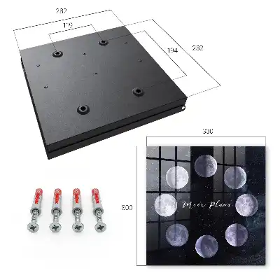 Key box for home Moon phases in the background with stars