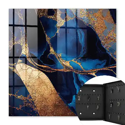 Key box for home Night marble, intense colors