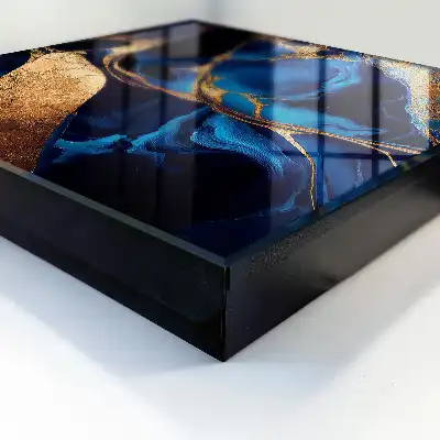 Key box for home Night marble, intense colors