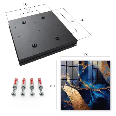 Key box for home Night marble, intense colors