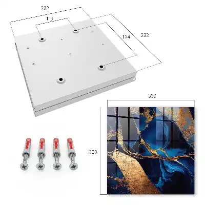 Key box for home Night marble, intense colors
