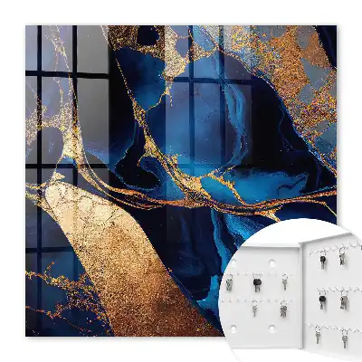 Key box for home Night marble, intense colors